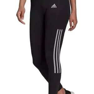 NWT Adidas Women's Black Leggings size Med. lightweight high rise. 7/8